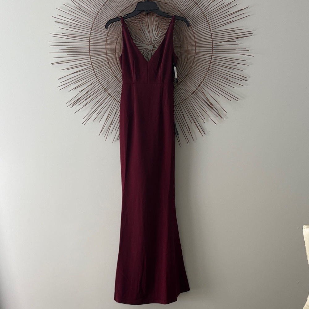Lulu's Burgundy Wedding Dress